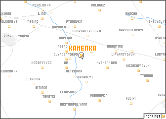 map of Kamenka