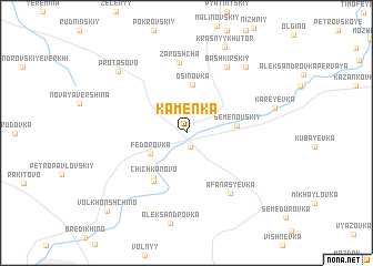 map of Kamenka