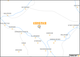 map of Kamenka