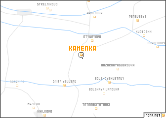 map of Kamenka