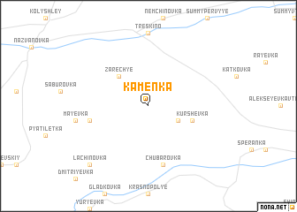 map of Kamenka