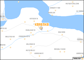map of Kamenka