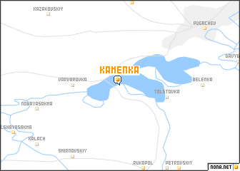 map of Kamenka