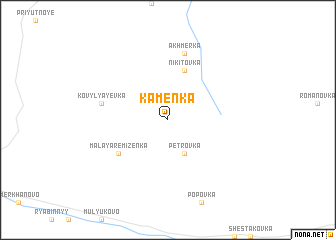 map of Kamenka