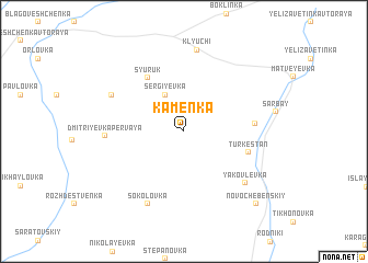 map of Kamenka