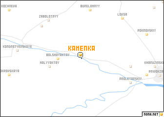 map of Kamenka