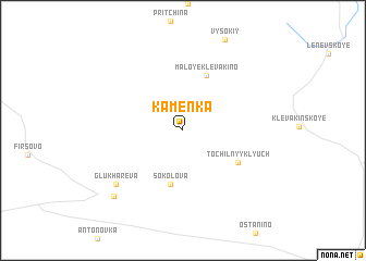 map of Kamenka