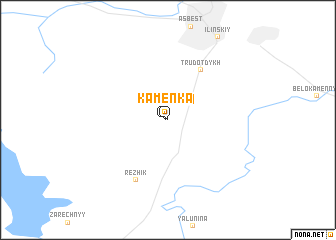 map of Kamenka