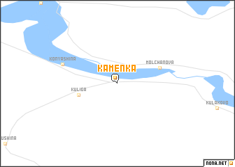 map of Kamenka