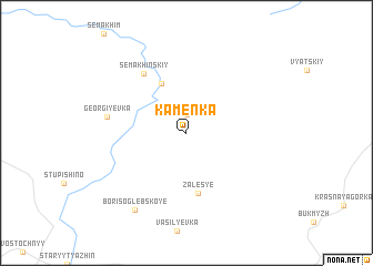 map of Kamenka