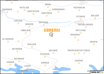 map of Kamenki