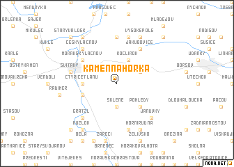 map of Kamenná Horka