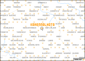 map of Kamenná Lhota