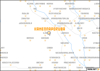 map of Kamenná Poruba