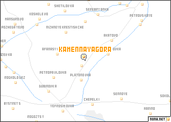 map of Kamennaya Gora