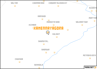 map of Kamennaya Gora