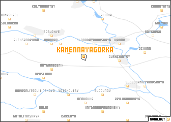 map of Kamennaya Gorka