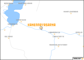 map of Kamennaya Sarma