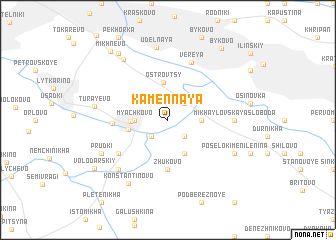 map of Kamennaya