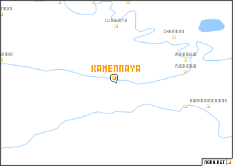 map of Kamennaya