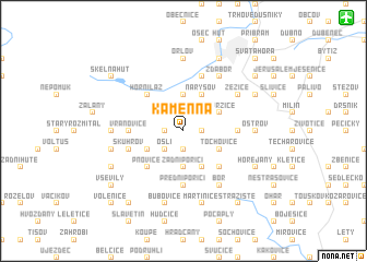 map of Kamenná