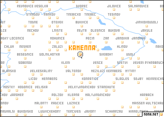 map of Kamenná