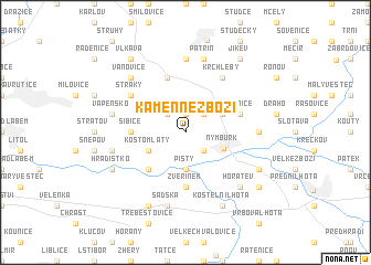 map of Kamenné Zboží