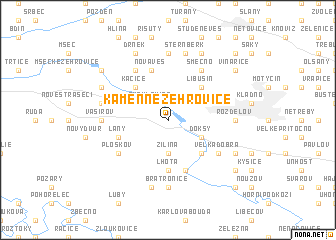 map of Kamenné Žehrovice