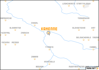 map of Kamenne