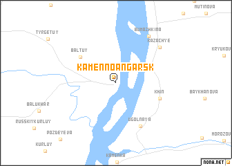 map of Kamenno-Angarsk