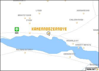 map of Kamennoozërnoye