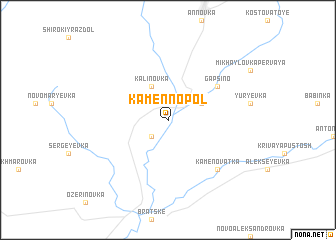 map of Kamennopolʼ