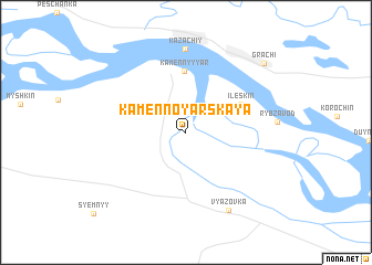 map of Kamennoyarskaya