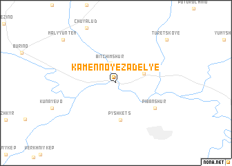 map of Kamennoye Zadel\
