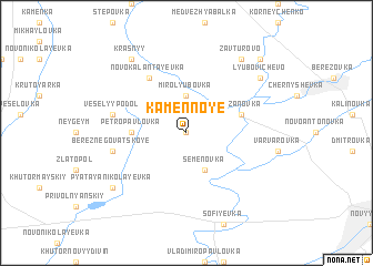 map of Kamennoye