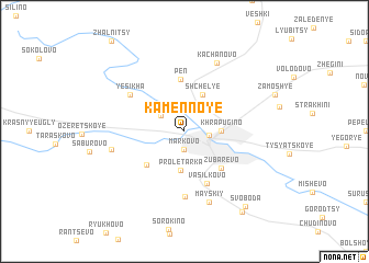 map of Kamennoye