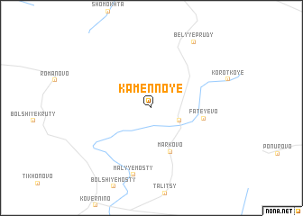 map of Kamennoye