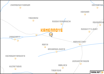 map of Kamennoye