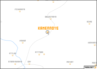 map of Kamennoye