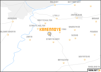 map of Kamennoye