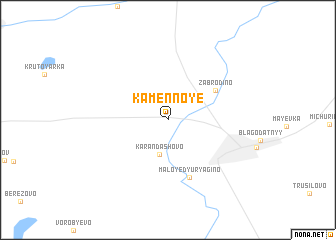 map of Kamennoye