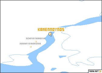 map of Kamennoy Nos