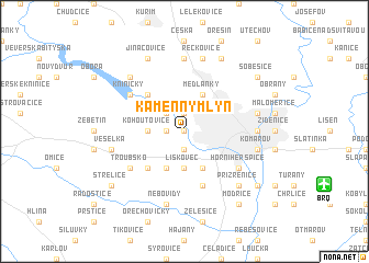 map of Kamenný Mlýn