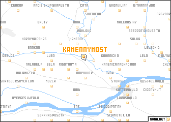 map of Kamenný Most