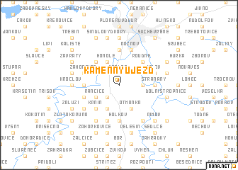 map of Kamenný Újezd