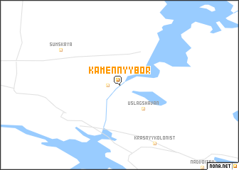 map of Kamennyy Bor