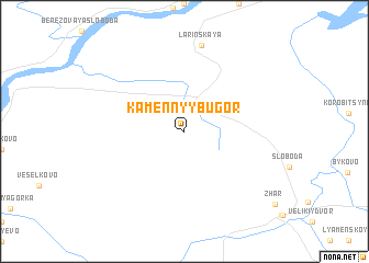 map of Kamennyy Bugor