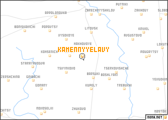 map of Kamennyye Lavy