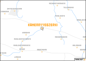 map of Kamennyye Ozerki