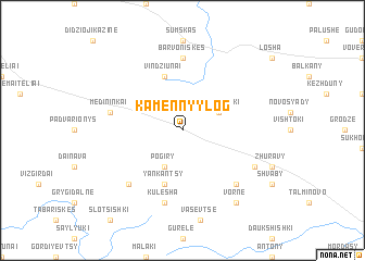 map of Kamennyy Log